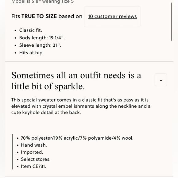 J.Crew Embellished pullover sweater - Picture 4 of 6